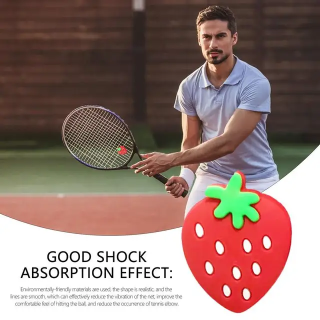 Protective Tennis Racket Vibration Dampeners Silicone Anti-Vibration Tennis Shockproof Absorber Cartoon Shock Pad Accessories 4
