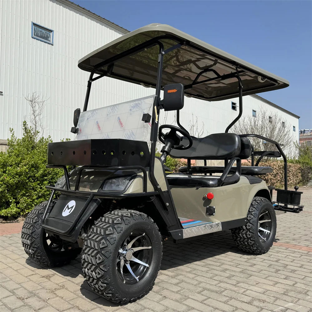 2024 China Factory Smooth Driving Golf Cart 60/72V Batteria Al Litio 5Kw 7.5 Kw Motore A Corrente Alternata Con Carrello Da Golf Elettrico Ce