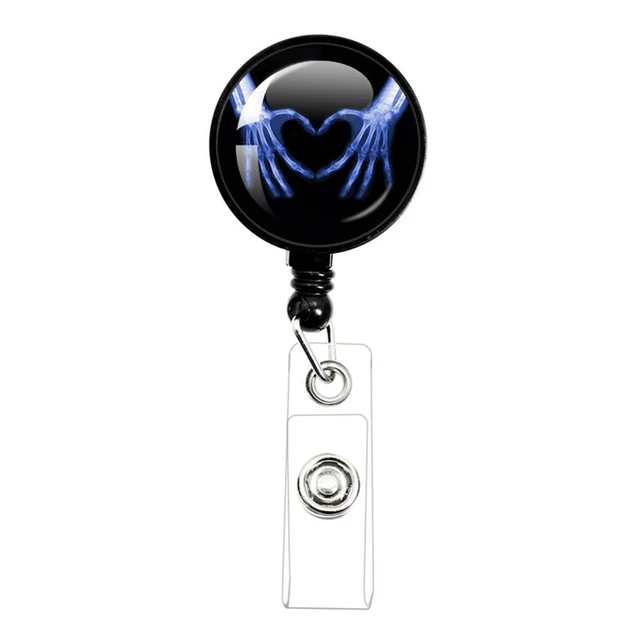 1/2PCS Creative Retractable X-Ray Badge Reel Radiology Badge Reel