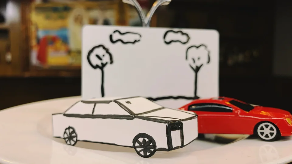 Tours De Magie De Voiture Apparaissant, Carte à Papier, Magicien De Voiture, Gros Plan, Illusion De Rue, Gadgets, Accessoires De Mentalisme, Jouet De Magie Amusant Pour Enfants