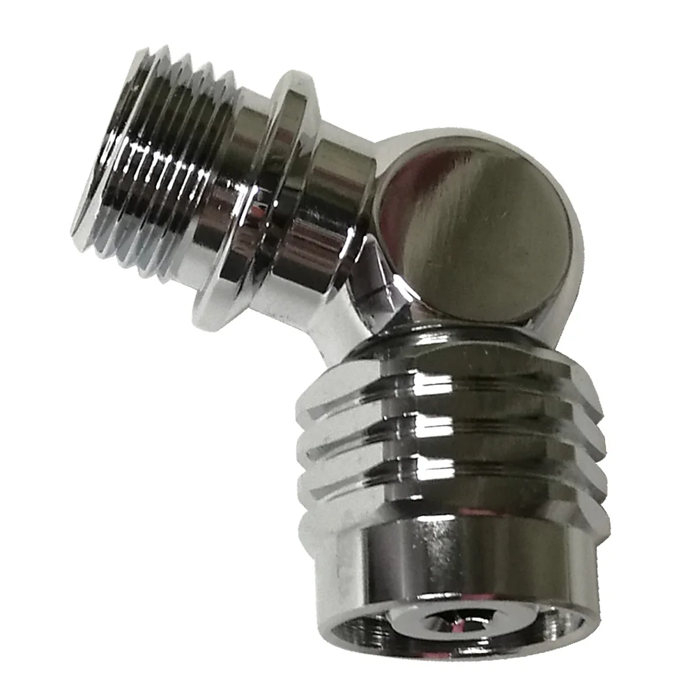 90 110 degrees 2nd stage hose swivel adaptor 9/16-18 UNF-2B to 9/16-18 UNF-2A LP 2