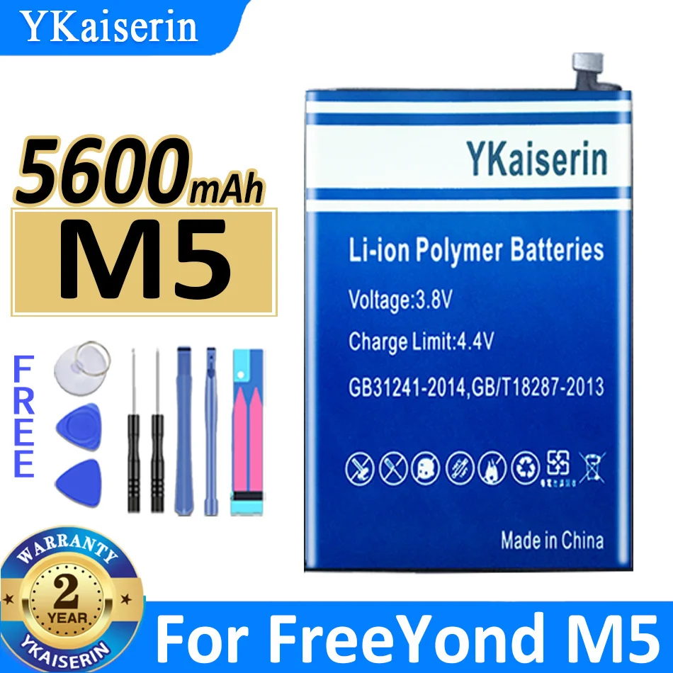 

5600mAh YKaiserin Battery M 5 For FreeYond M5 Bateria