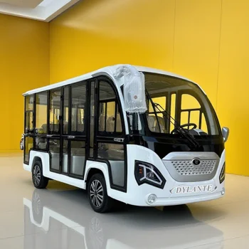 2025 China Cheap High Quality 11 /14/17 Passengers Seaters Electric Tourist Sports Car Golf Cart Electric Sightseeing Bus