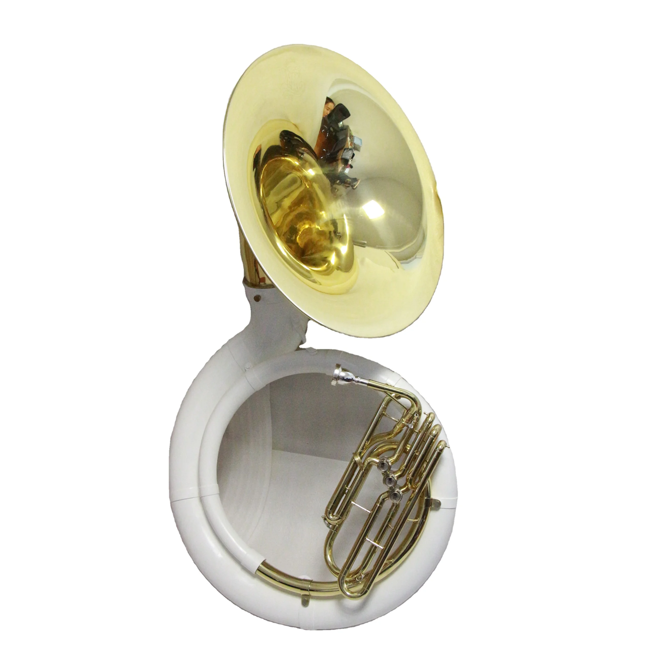 Good quality china sousaphone Brass Bell Synthetic Plastic Body plastic sousaphone with new design