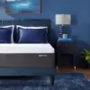 Gel Memory Foam Mattress, Firm, Cooling, Queen Size Mattress, CertiPUR-US Certified, 80 x 60 x 12 inches, White/Dark Gray 1