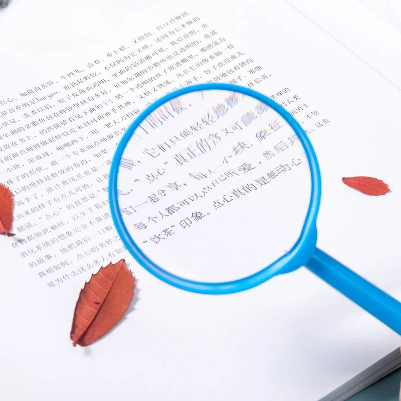 Plastic Stand Magnifier High-Grade Optical Lens Reading Multicolor For Child magnifying glass reading magnifier