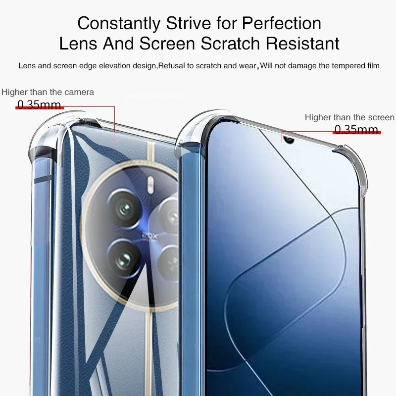 Luxury Clear Airbag Shockproof Phone Case - 360° Soft Anti-Fall Armor Cover
