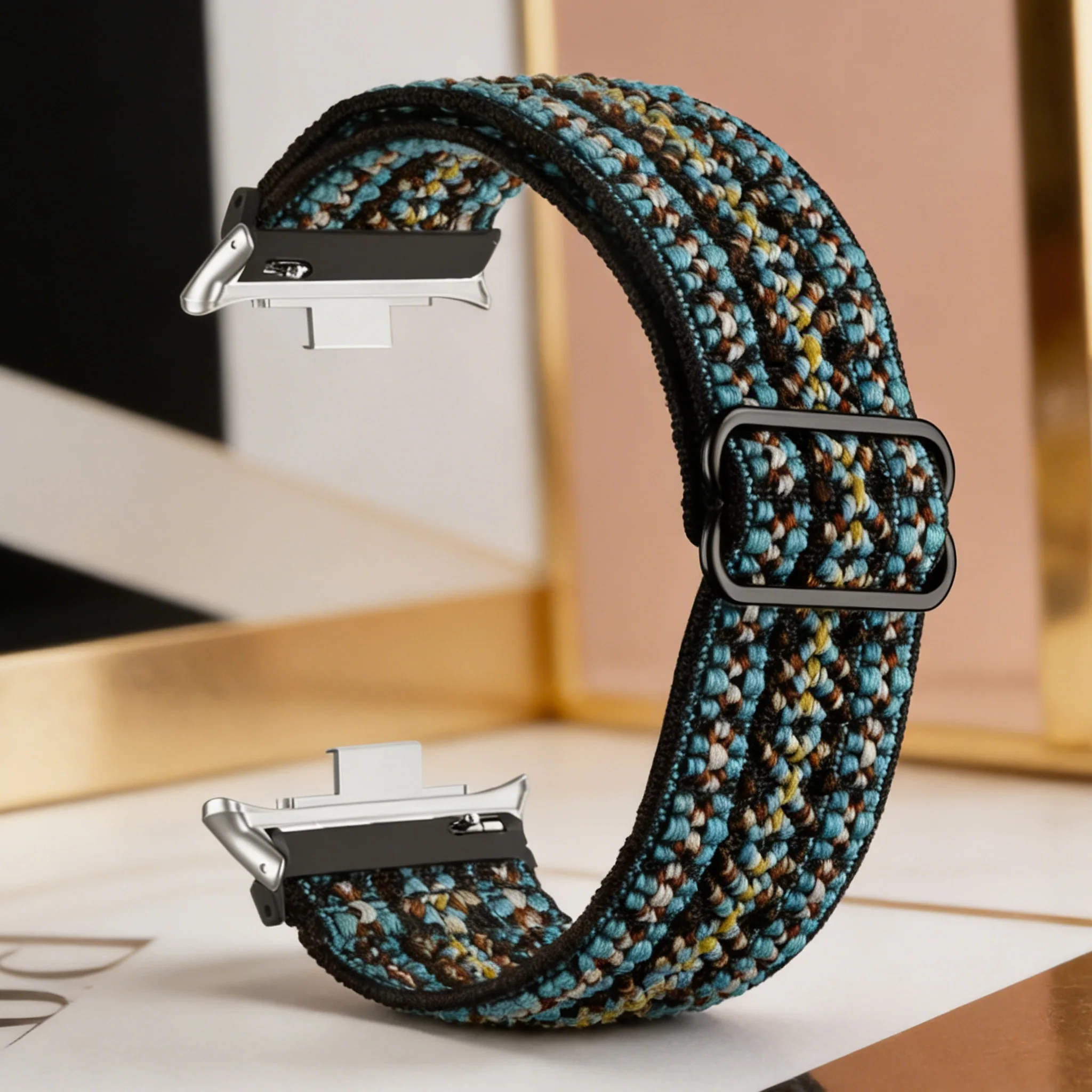 Elastic Nylon Braided Solo Loop Watch Band Replacement