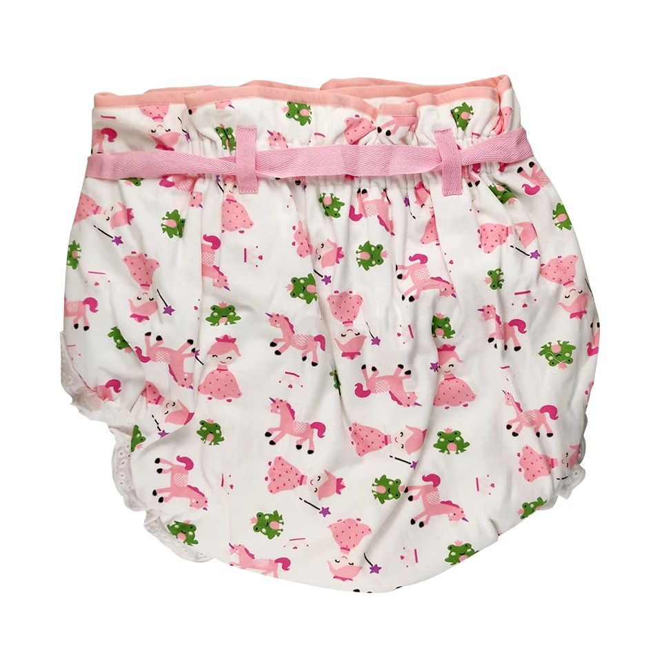 Plus Size Pink unicorn Pattern Adult Diaper / DDLG Adult Baby Traning Pants / Waterproof Resuable Aloth Nappies Underweaer