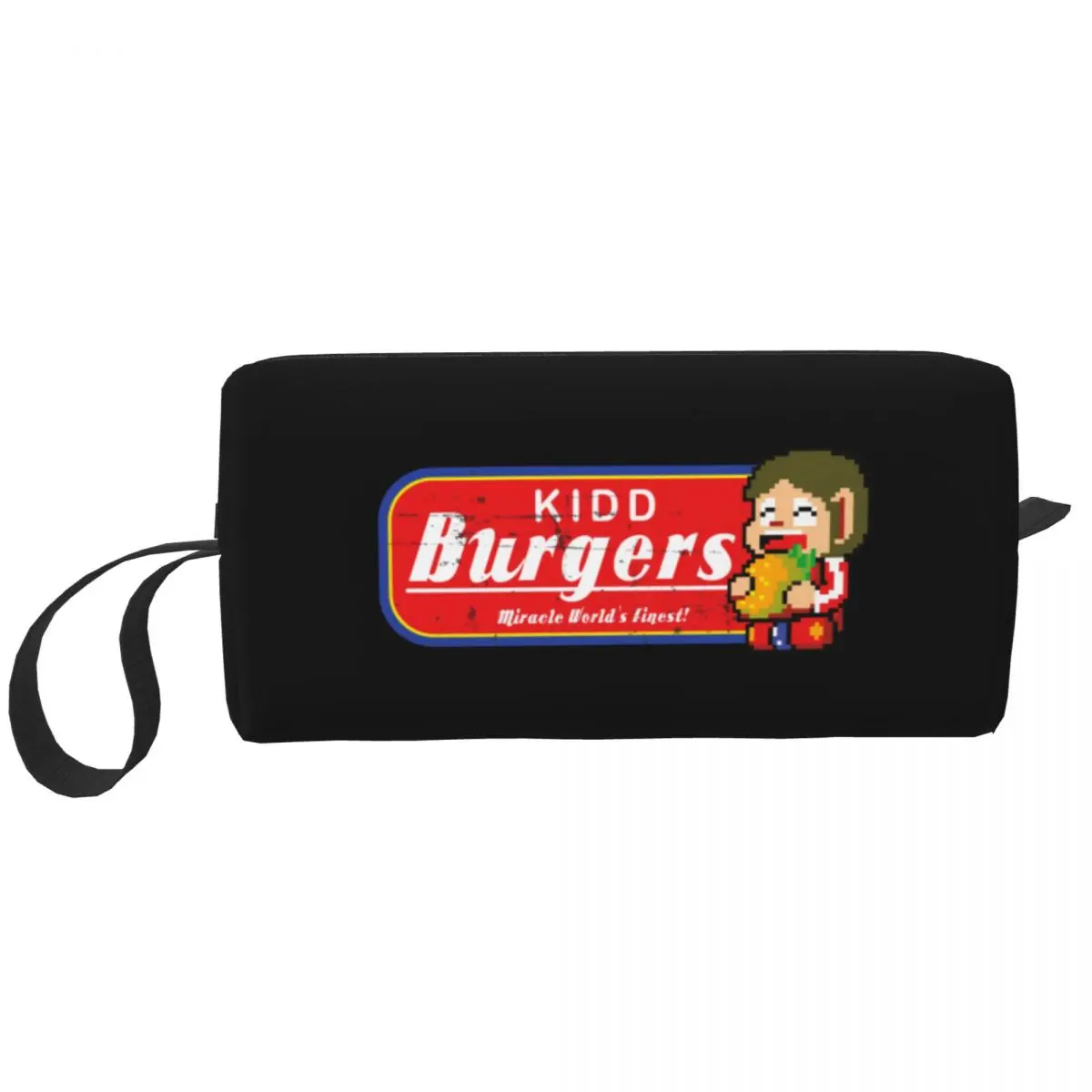 Alex Kidd Burgers Alex Kidd In Miracle World Cosmetic Bag Borse Per Il Trucco Delle Donne Retro Game Travel Daily Toiletry Bag Organizer Pouch