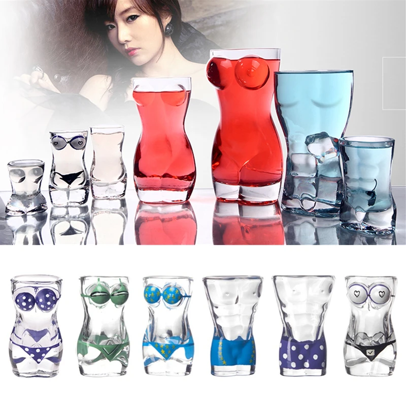 70ml/450ml Creative Sexy Body Shaped Cocktail Beer Glass Mug Bikini Girl  Clear Glass Cups Unique Drinking Glasses for Party Bar - AliExpress