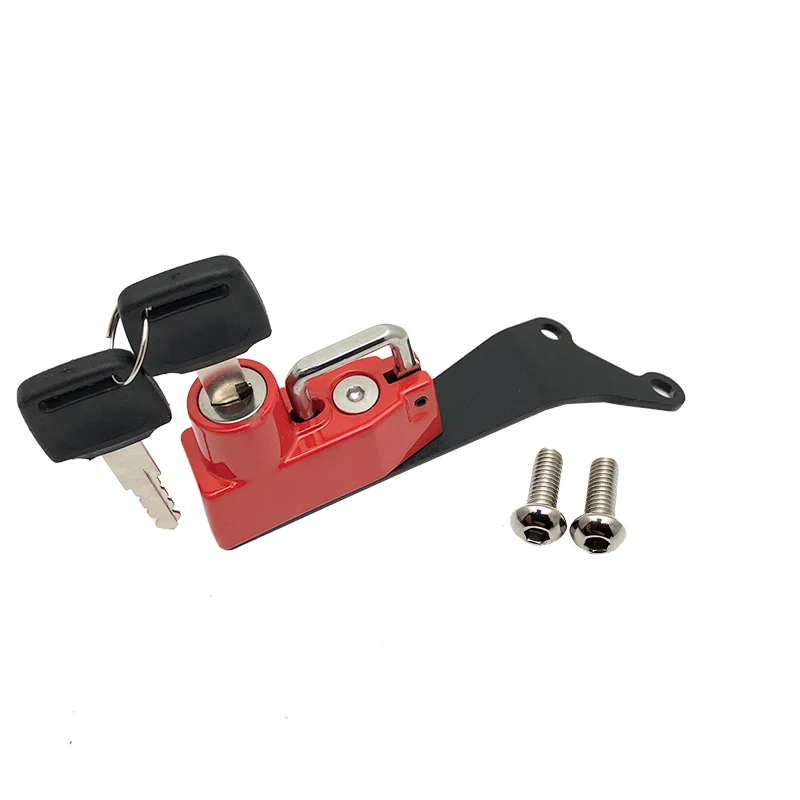 セキュリティ・セーフティ adam Motorcycle Lock Motorcycle Anti Theft Helmet Lock Black 2 Keys