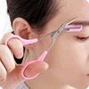 Stainless Steel Eyebrow Trimming Scissors With Comb, Safe Eyebrow Trimming Makeup Tool, Precise Creation Of Perfect Eyebrow Shap 1