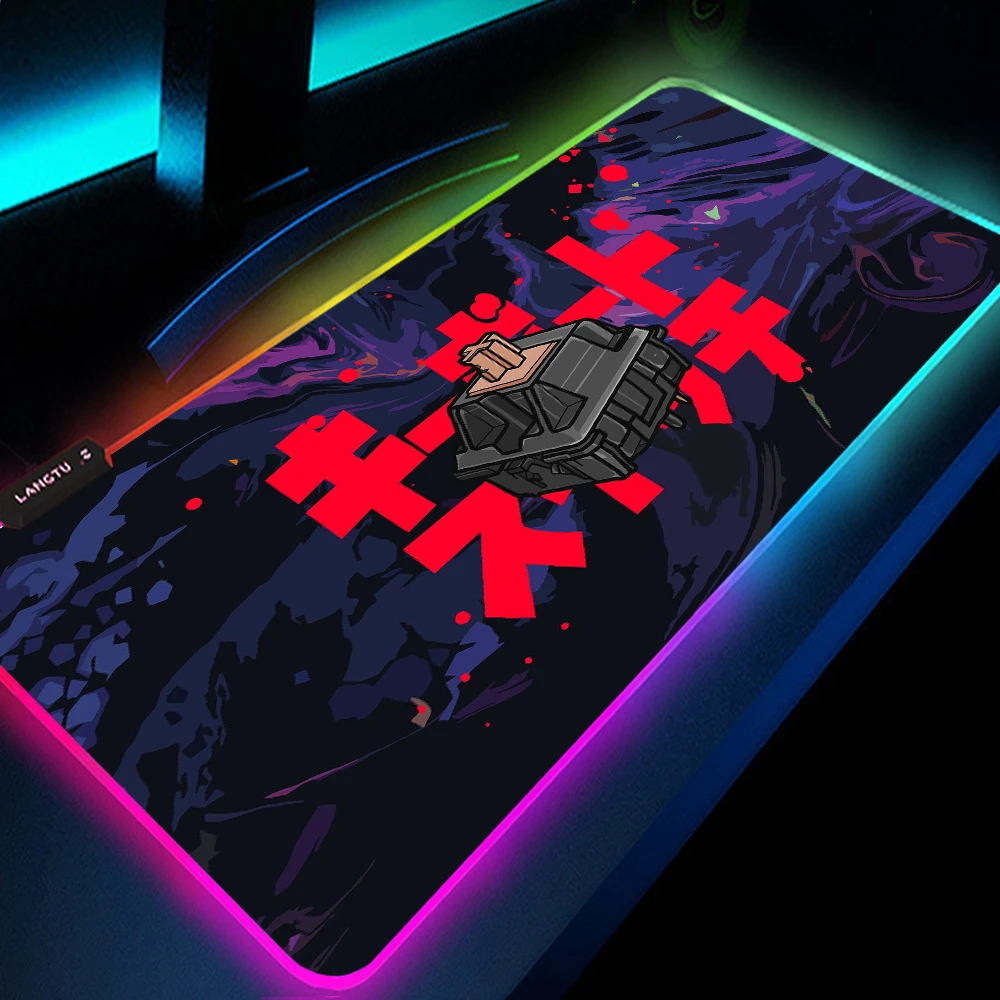 Mairuige Rgb Mouse Pad Gamer Keyboard Switch Desk Mat Led Mouse Mat
