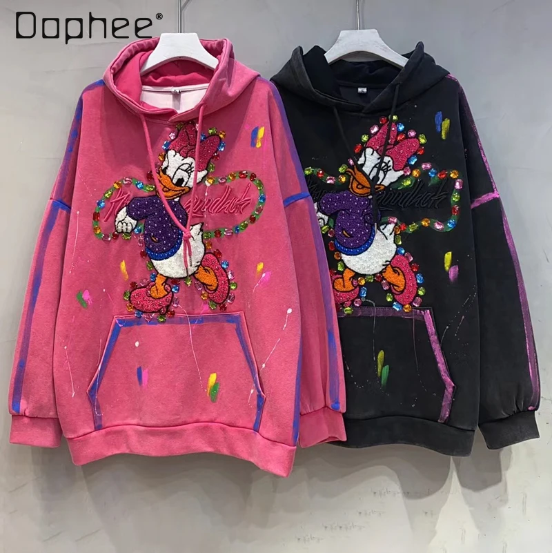 fashion-brand-contrast-color-hooded-sweatshirt-women-2023-spring-autumn-new-cartoon-beaded-embroidery-mid-length-loose-hoodies