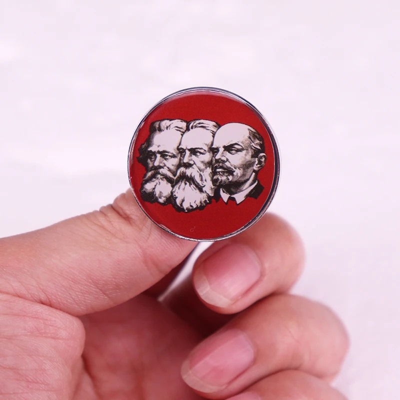 Karl Marx Enamel Pin Badge – Workers Of The World, Marxist, Socialist, Communist Political Collectible & Accessory