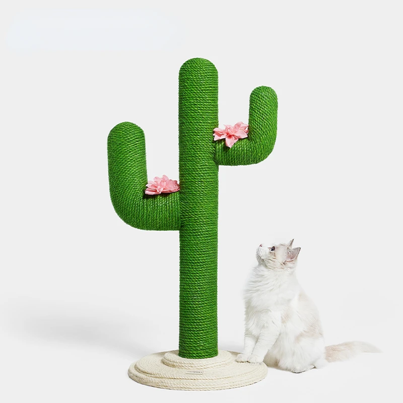 Cactus Cat Climbing Frame Cat Scratching Board Cat Tree Integrated Vertical Cats Shelf Large Small Trunk Wear-resistant Cats Toy