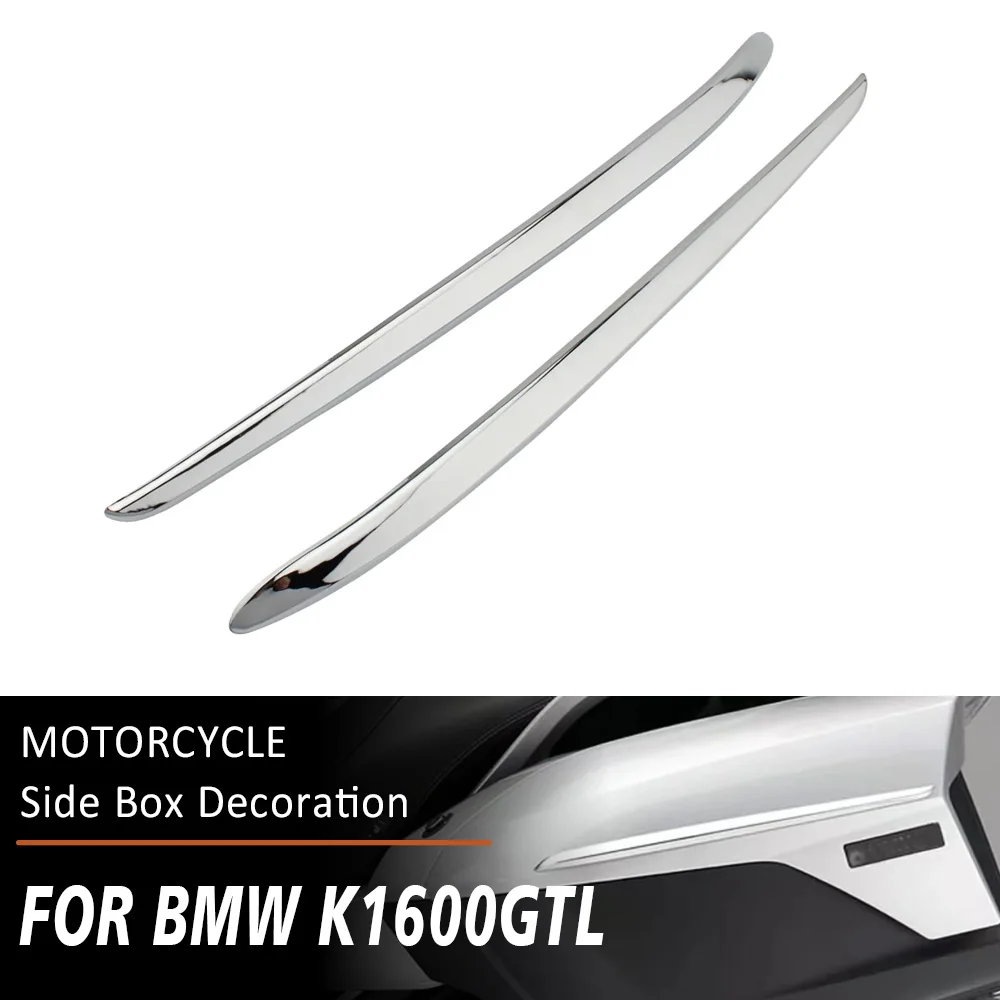Per Bmw K1600Gtl K1600 Gtl 2011-2018 Pannello Laterale A Strisce 2 Pezzi Decorazione Scatola Laterale Moto Placcatura Raschiatura Trim
