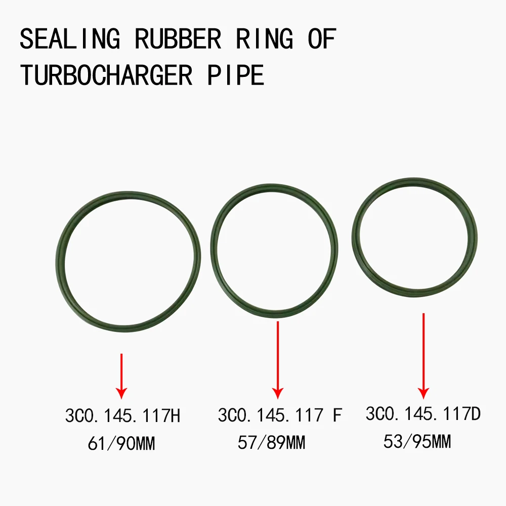 Sealing rubber ring of turbocharger pipe For VW Passat Tiguan Skoda Octavia Superb Audi TT S3 3C0145117H 3C0145117F 3C0145117D