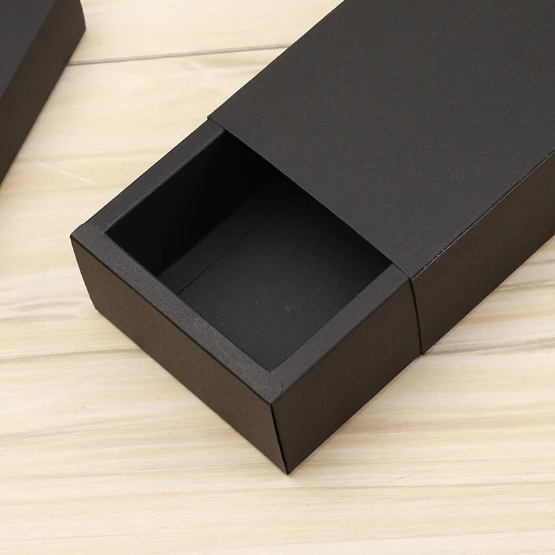 10pcs Kraft Paper Gift Boxes with Clear PVC Window, Exquisite Drawer Packaging for Wedd... - SKU KPGB1100 - UGI Packaging