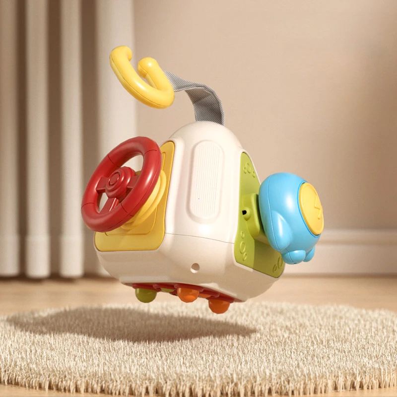 Сенсорні іграшки Baby Busy Cube Монтессорі з 10 панелями активності для розвитку дрібної моторики малюка та навчання координації рук і очей