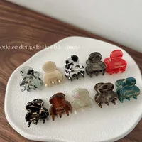 2Pcs/Set Mini 2cm Acetate Small Hair Claw Side Pins Acetate Hair Crabs for Girls Cute Hairpin Clips Women Hair Accessories - Image 3
