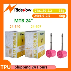 RideNow TPU Bike Inner Tube Tire MTB Bike Camera 24 inch 507/540 24x1.5 1.75 1.9 2.0 2.1 2.2 2.3 2.4 2.5 Fold Bicycle Tyre pneu