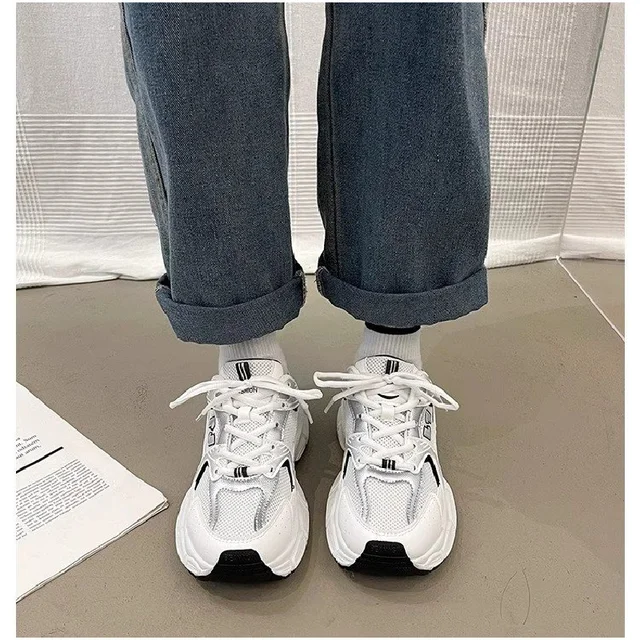 Women's Fashion Dad Shoes -Platform Mesh Running Sneakers，Breathable Casual Sports Shoes for Students，Everyday Training Shoes​ 2