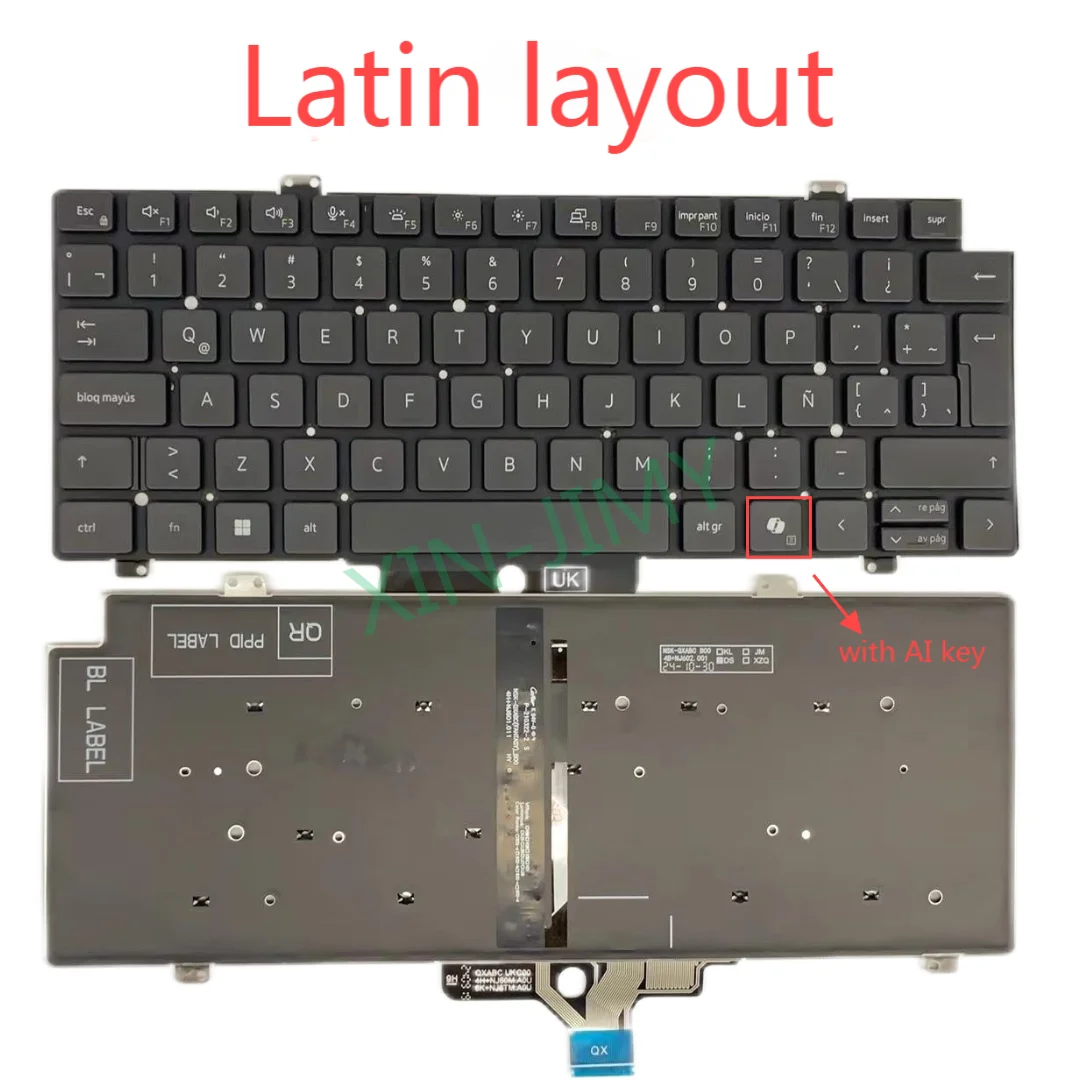 Clavier AZERTY Français Rétroéclairé Pour Dell Latitude 5420 5430 - Générique Neuf