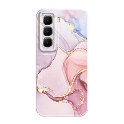 Luxurious Gold Marble Hard Cover Phone Case for Infinix Hot 12 Play (Color 1)