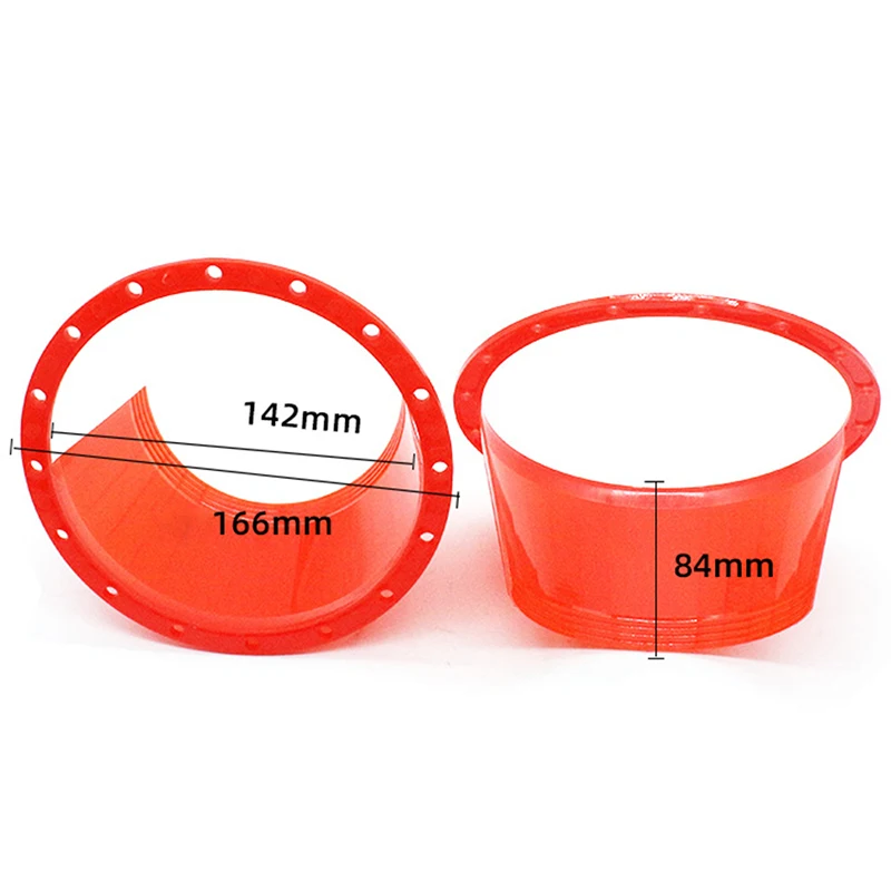 1 Pair 6.5 Inch Door Audio Speaker Ring Waterproof Cover Black Red Universal Protector Shell Car Accessories колонки в машину