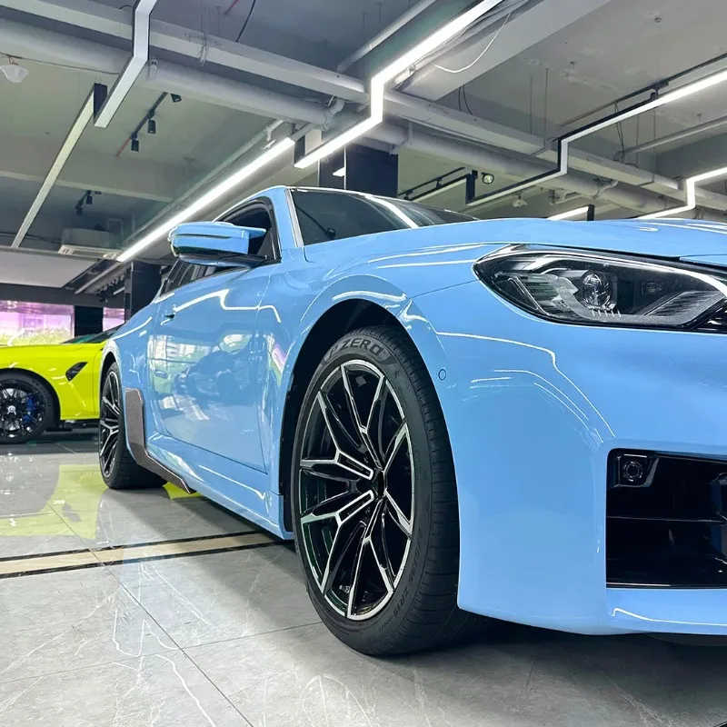 BMW M2 G87 2023 2024 2025 ABS 글로시용 프론트 스커트 핫 카 사이드 스커트 익스텐션 로커 스플리터 디퓨저 윙렛 윙