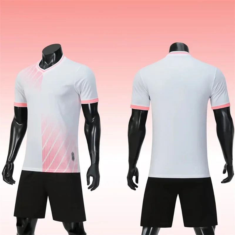 6-15Years Old Children's Football Jerseys Soccer Suit Made Name And Number Boys Sport Uniform 5XL Big Size Adult Kits