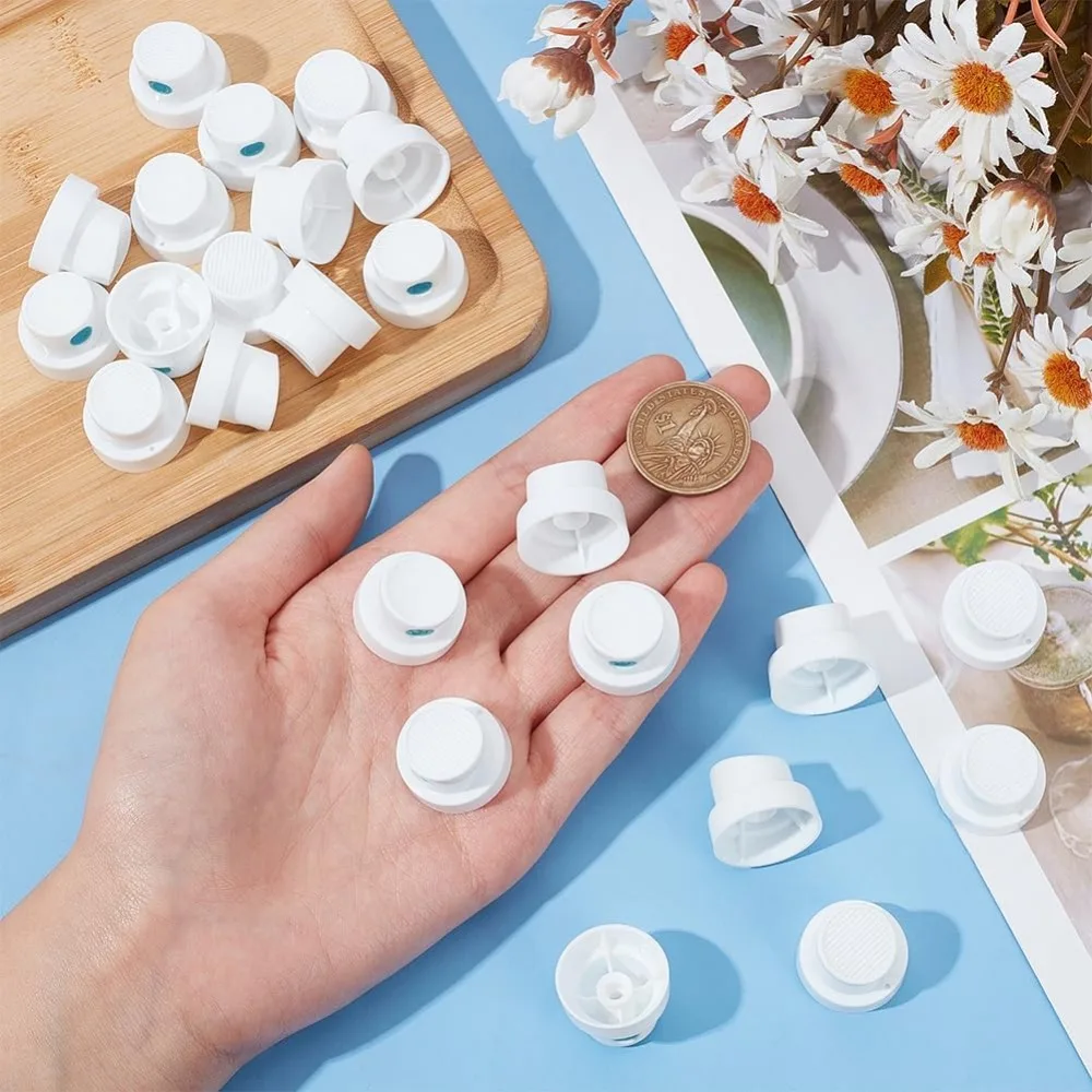 30 Pcs Spray Paint Caps Deep Sky Blue Spray Paint Replacement Caps Compatible PE Plastic Nozzles for Graffiti Street Art plastic spray nozzles