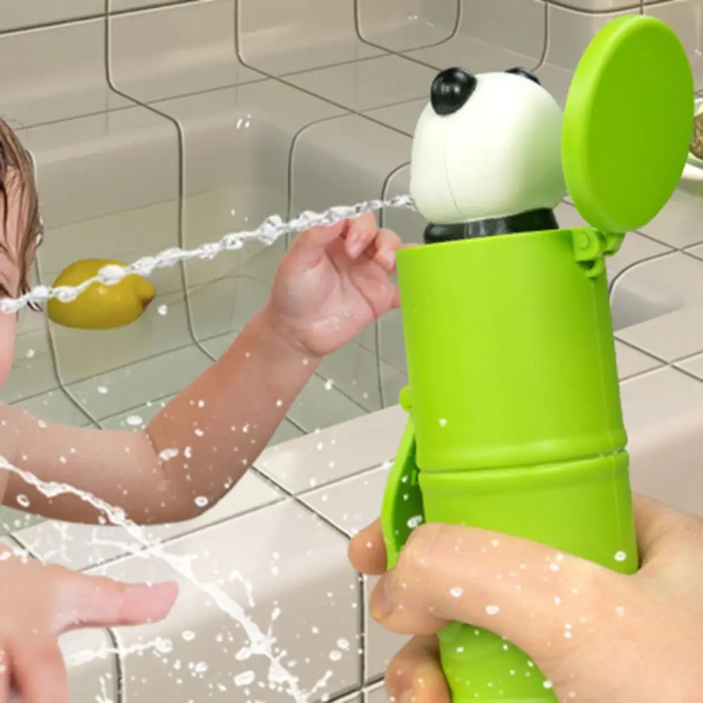 Portable Splashing Spray Beach Water Sprayer Panda Bamboo Water Soaker Toys Easy To Fill Plastic Water-Sprinkling Toy Boys Girls