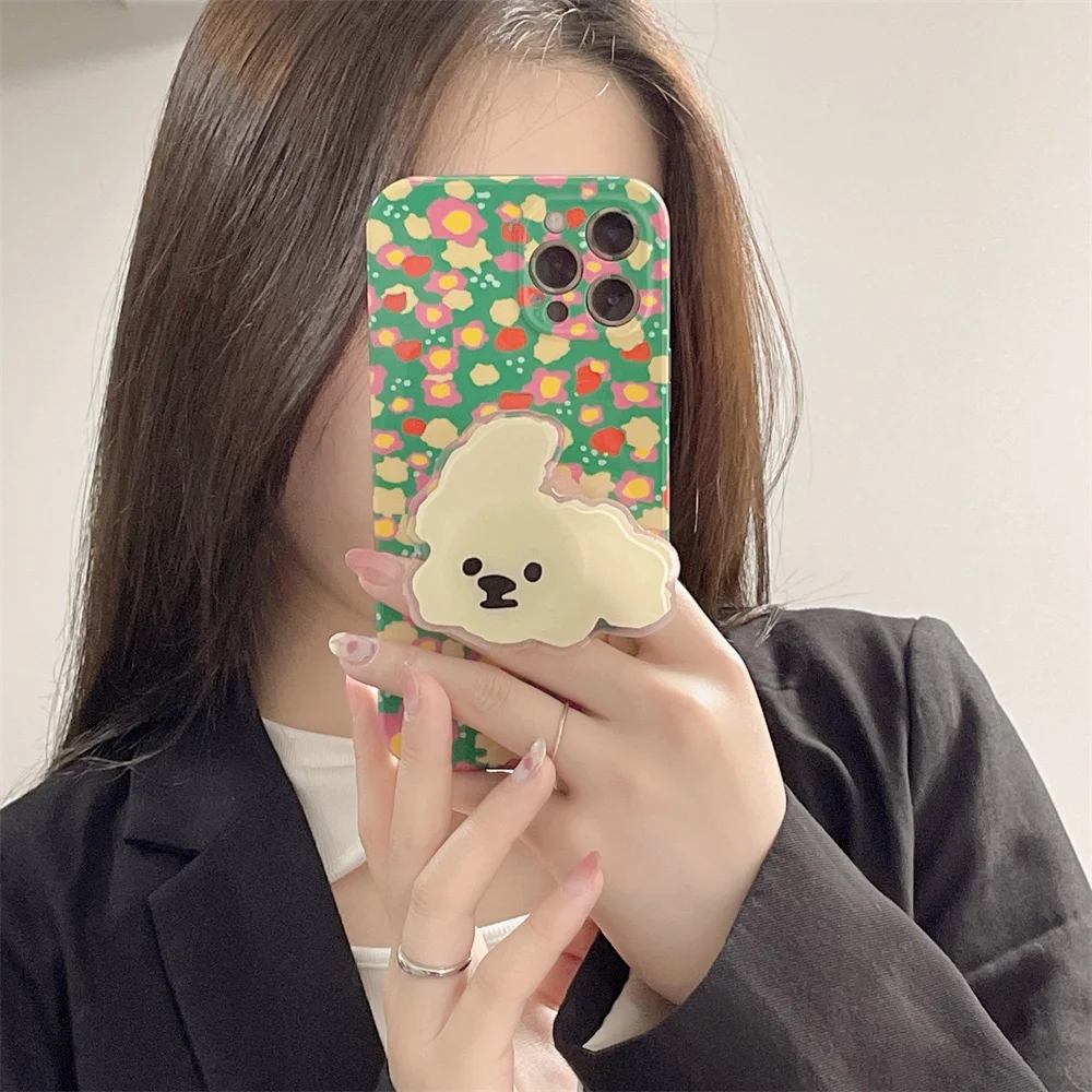 Защитный Мягкий чехол для IPhone совместим с моделями x XR XS 11 12 13 pro max 7 8 plus милый цвет