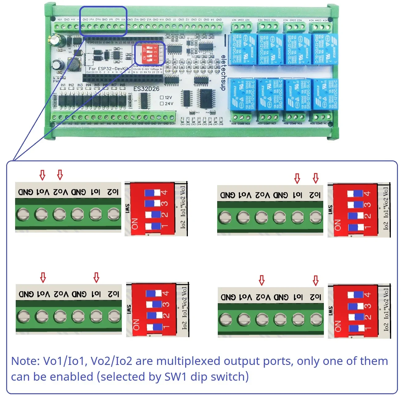 รูปสินค้า บอร์ดควบคุมอัจฉริยะ ESP32 สำหรับระบบอัตโนมัติ
