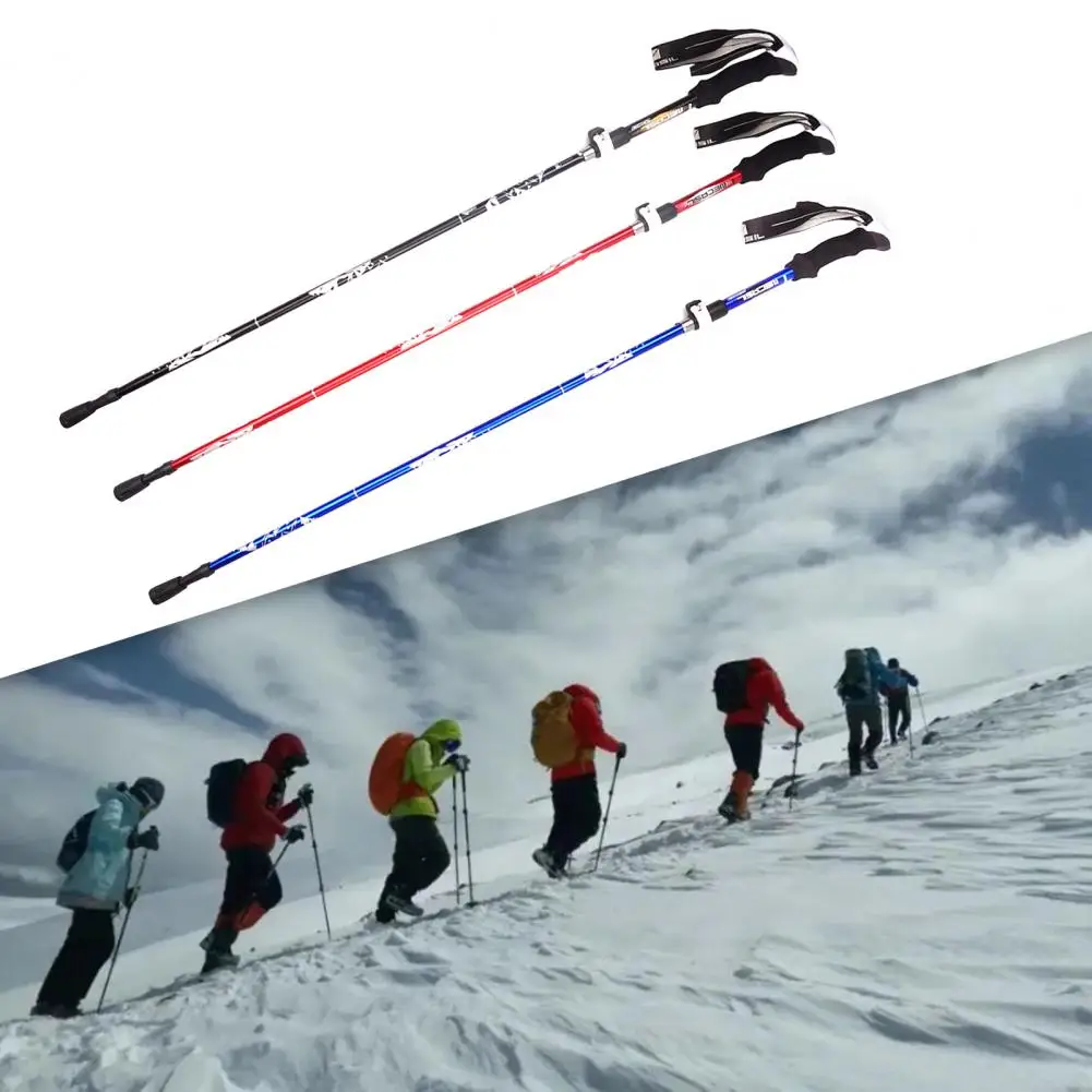 

Fogcroll Outdoor Fold Trekking Pole Camping Portable Walking Hiking Stick For Nordic Elderly Telescopic Club Easy Put Into Bag