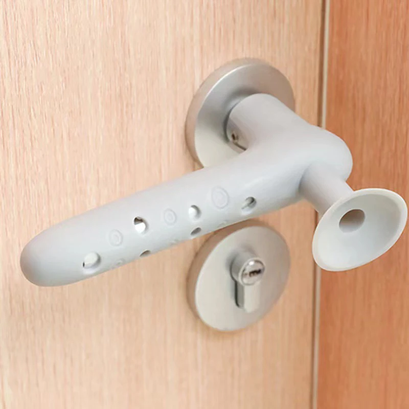 Door Knob Covers Anti-collision Silicone Door Handle Protector Children Safety