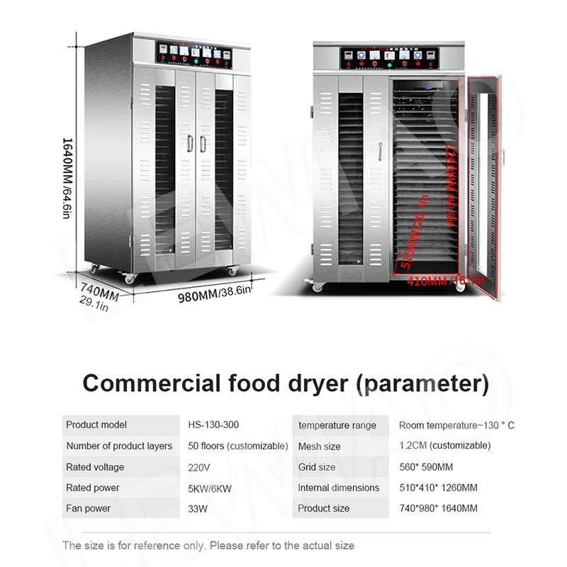 Rexmoi® Commercial Vegetable Dryer & Dehydrator