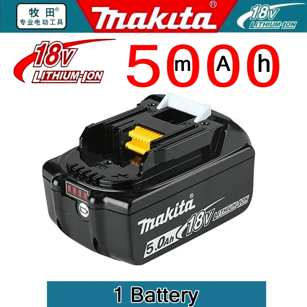 Bateria Makita de 18V, 5Ah, BL1850B, Ionen de Litio, Bateria Original Makita de 18V BL1850 BL1860B BL1860 BL1840B – Detail 2