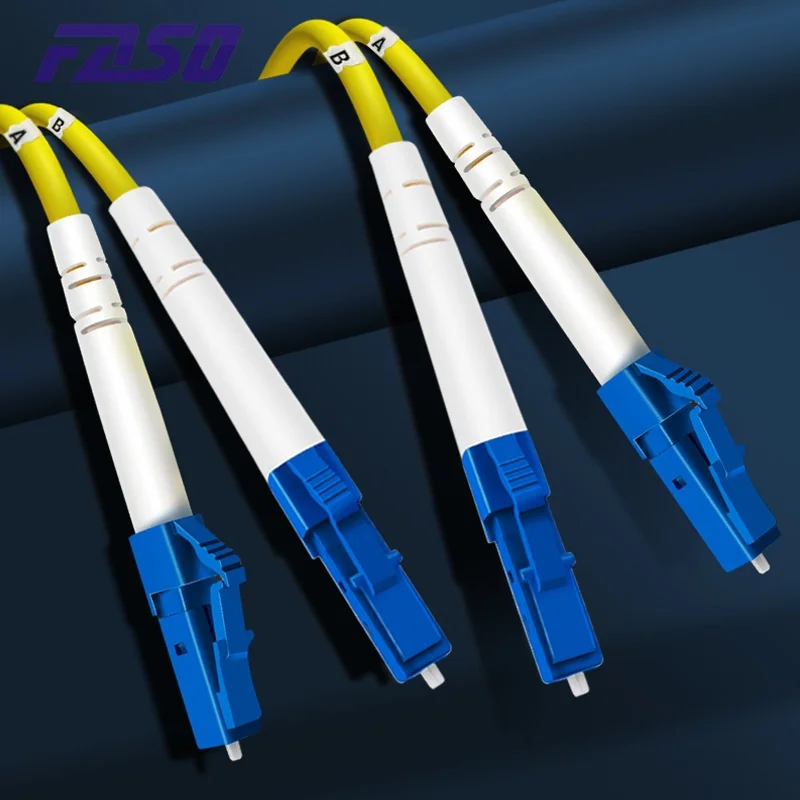 10Pcs FTTH Fiber Patch Cord Single Mode G652D Duplex 3.0mm LC/UPC-LC/UPC Fibra Optica Jumper Cable LSZH 1M 2M