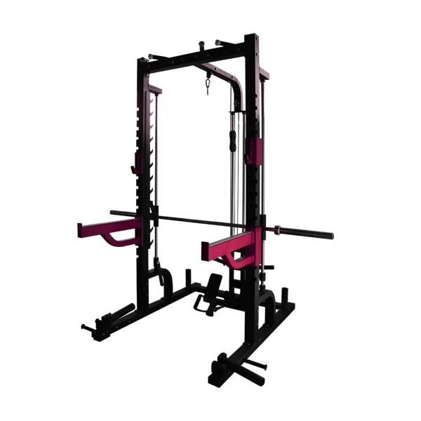 Fabbrica All'Ingrosso Home Fitness Attrezzature Da Palestra Power Cage Smith Machine Multifunzionale Con Palestra Squat Rack Low Row Pulldown