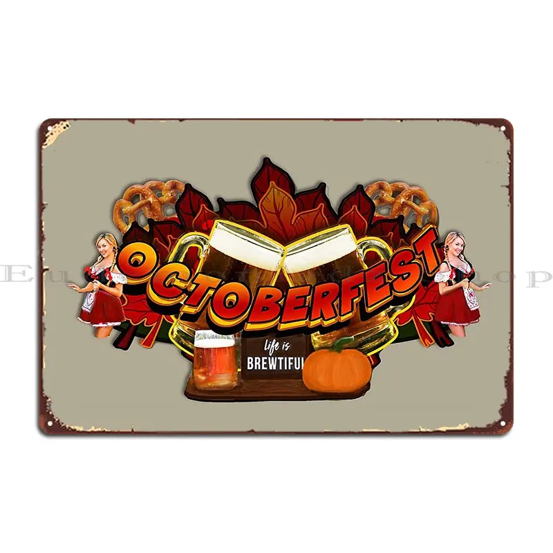 Oktoberfest Original Metal Sign Design Murale Cinema Cinema Home Tin Sign Poster