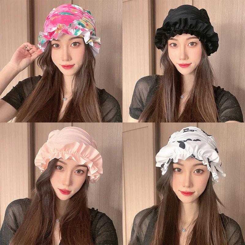 Summer Beach Women Ladies Fashion Stylish Nylon Comfortable Swimming Cap Hats Accessories Waterproof Fishtail 3