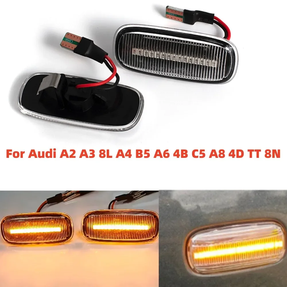 

Фонарь поворотный, 2 шт., для Audi A2 A3 8L 1995-2000 A4 B5 A6 4B C5 A8 4D 98-06 TT 8N