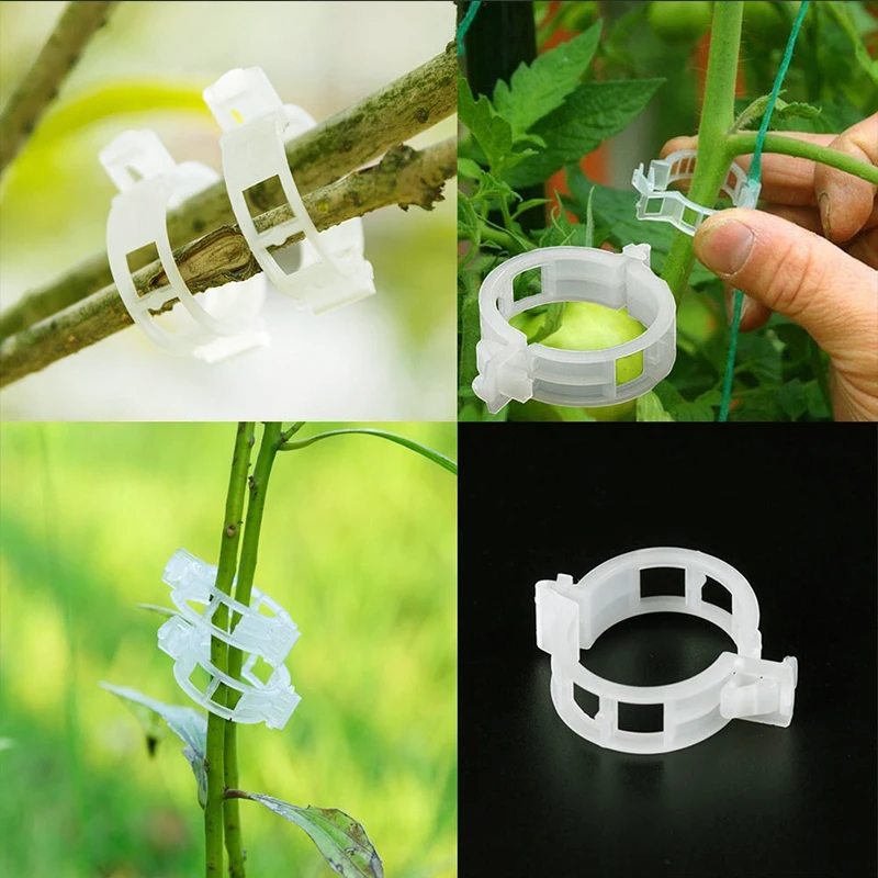 Plastic plant clips Supports Connects Reusable Protection Grafting Fixing Tool Gardening Supplies for Vegetable Tomato