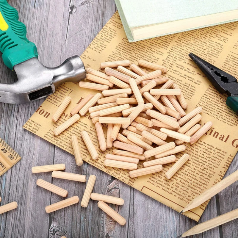 Wooden Dowel Pin 100/50pcs For Cabinet Drawer Furniture Fitting