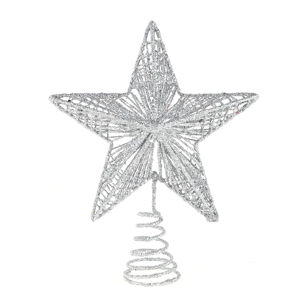 

Exquisite Iron Art Ornament Beautiful Tree Star for Christmas (Pink)