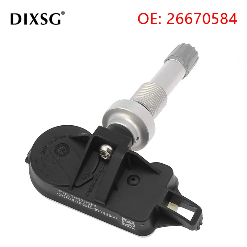 4PCS Tire Pressure Monitor Sensor TPMS 26670584 For Buick GL8 S & amp; amp; ES/English Lang 18T 26670584 TPMS 433Mhz